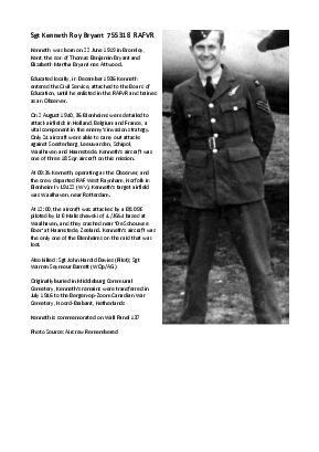 A preview of a PDF biography for Bryant, Kenneth Roy